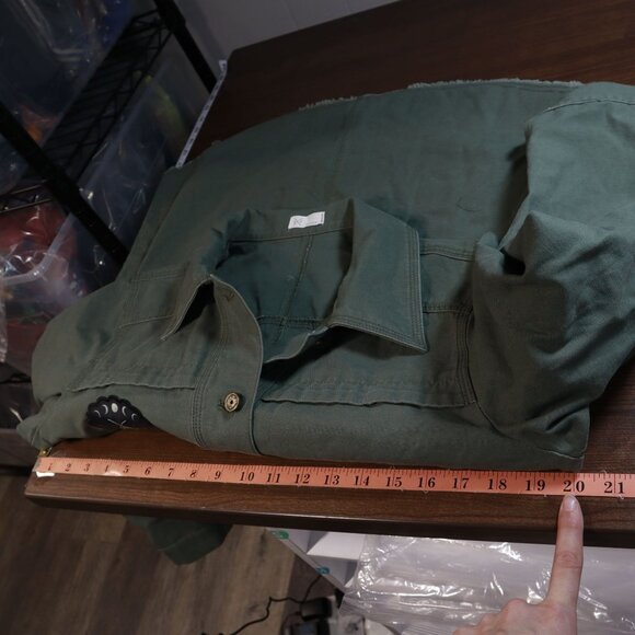GXF Moth Moon Utility Jacket Women's M Green Army Goblincore Phase Hipster Alt - Picture 8 of 12